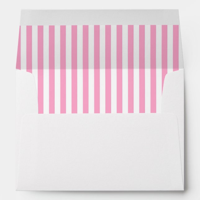 Enveloppes Blancs avec Pınk Stripes (Dos (Bas))