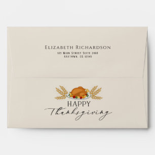 Enveloppes bon thanksgiving Turquie