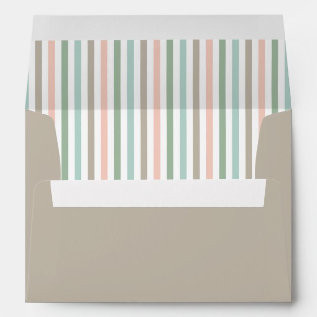 Enveloppes Bord De Mer Pastels Stripe Linke (Dos (Bas))