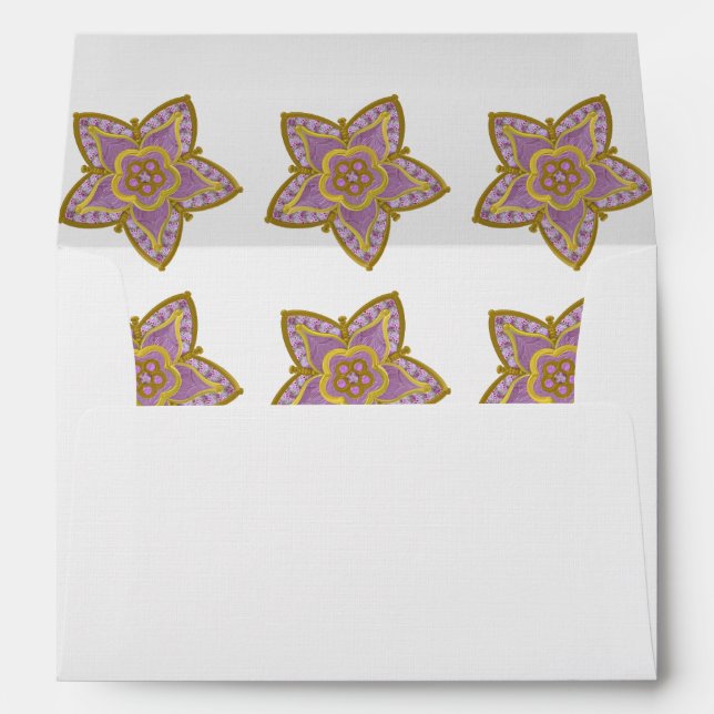 Enveloppes botaniques Foxglove et Gold (Dos (Bas))