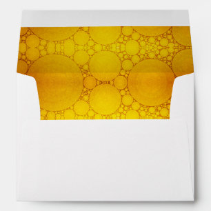 Enveloppes Boule de vacances jaune cercle motif aligné modern