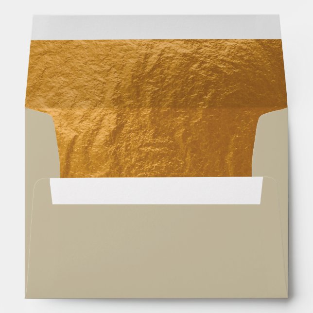 Enveloppes Bouton Gold décoratif (Dos (Bas))