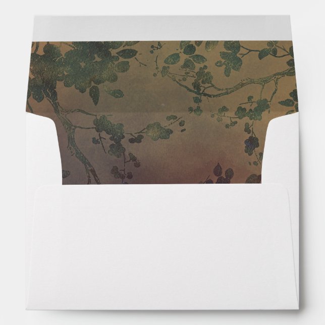 Enveloppes Branches d'arbre Vintage Rustic Shabby (Dos (Bas))