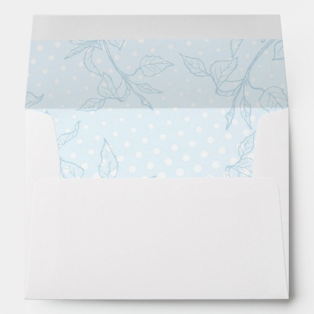 Enveloppes branches florales mariage (Dos (Bas))