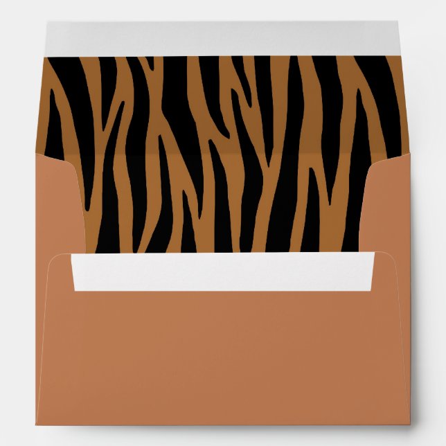 Enveloppes Brown de bandes Zebra (Dos (Bas))