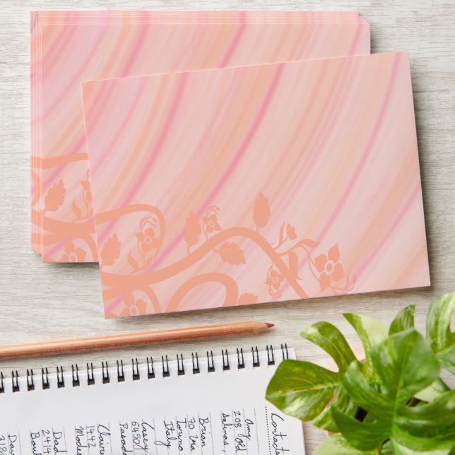 Enveloppes Broyer les spirales, les fibres et les fleurs (Stacked)
