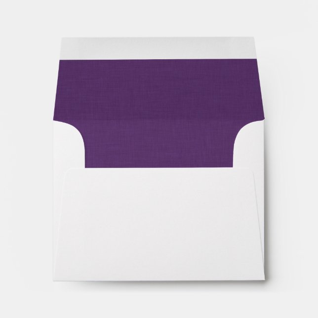 Enveloppes Bruit de couleur RSVP l'épousant POURPRE V36 (Dos (Bas))