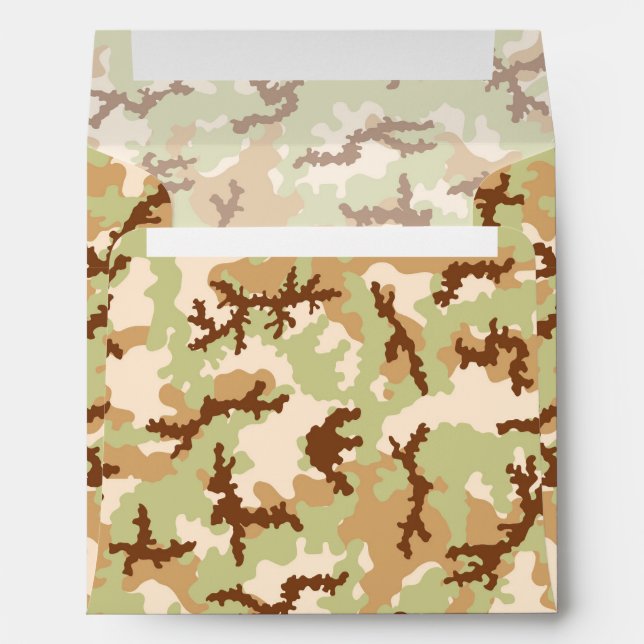 Enveloppes Camouflage du désert (Dos (Bas))