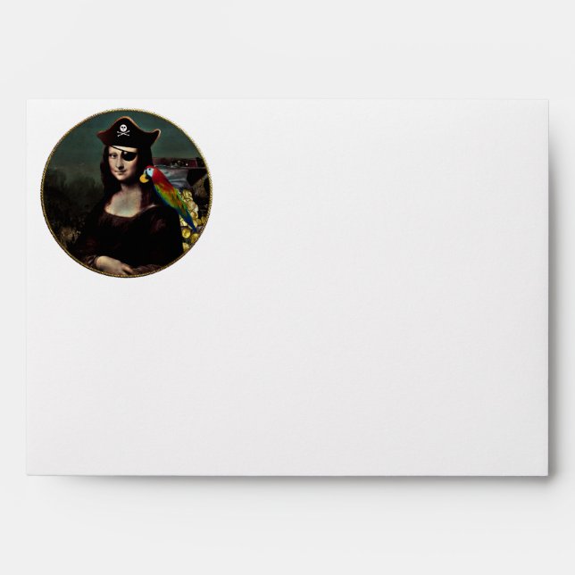 Enveloppes Capitaine Mona Lisa Pirate (Devant)