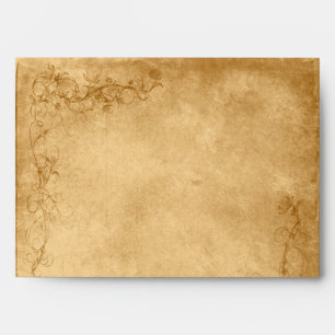 Enveloppes Caramel vintage Mariage Brown et Rose