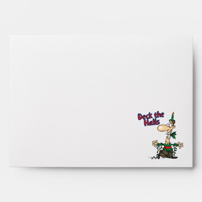 Enveloppes caricature de noël amusant (Devant)