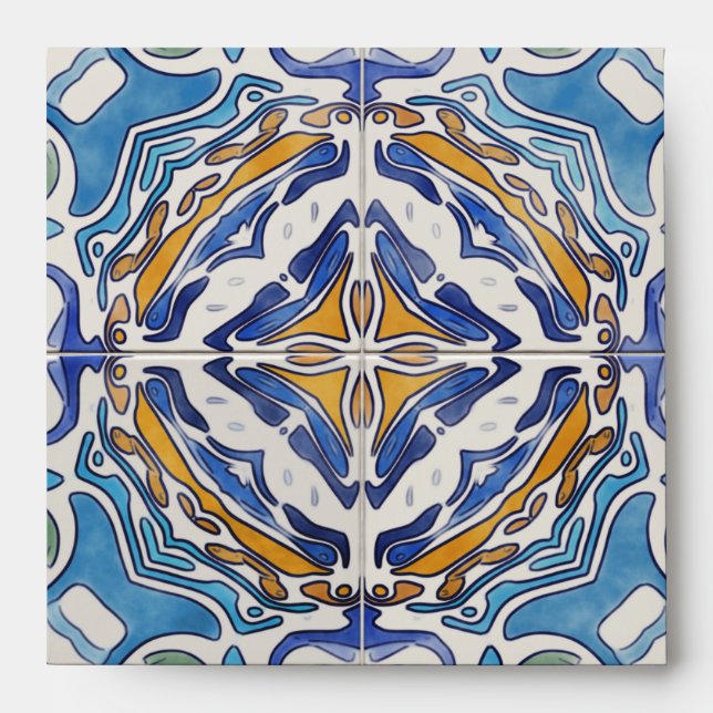 Enveloppes Carreaux bleus (Devant)