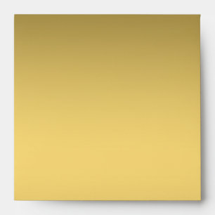 Enveloppes carrées élégantes de nuance d'or