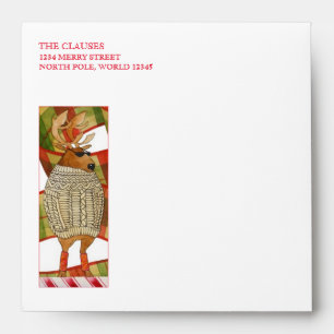 Enveloppes Carrés DANCER REINDEER (5.25 Cartes)