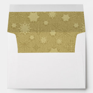 Enveloppes Carte de voeux Gold Star Motif