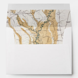 ENVELOPPES CARTE : LE FLEUVE MISSISSIPPI, 1861