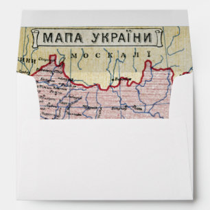 Enveloppes CARTE : L'UKRAINE, c1906