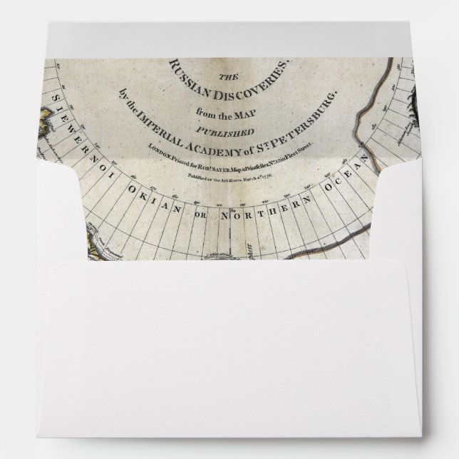 ENVELOPPES CARTE : NORTH PACIFIC (Dos (Bas))