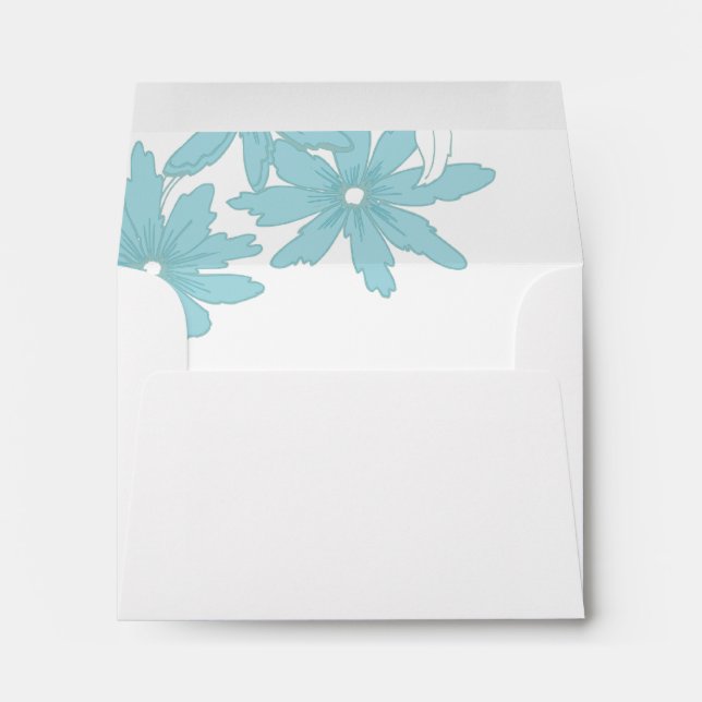 Enveloppes Cartes de réponse RSVP de mariage bleu clair (Dos (Bas))