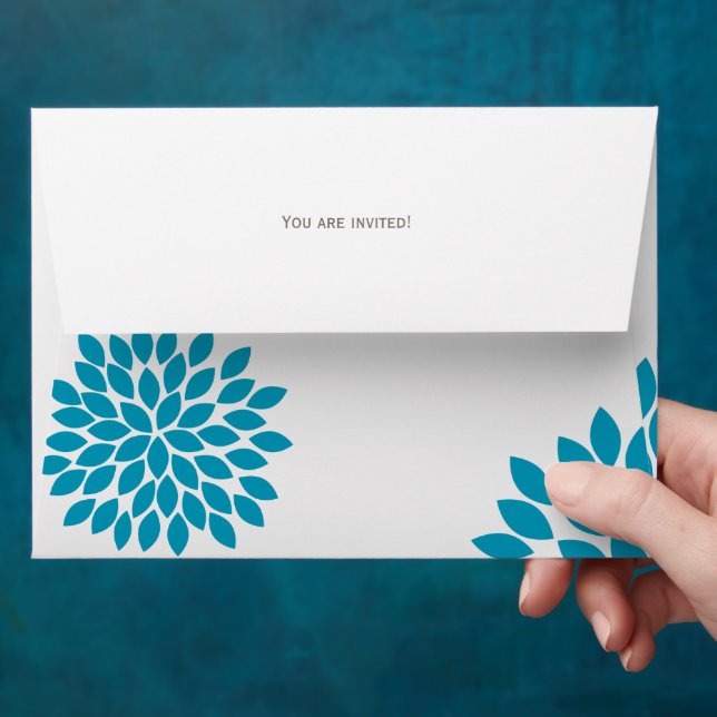 Enveloppes Cartes d'invitation de mariage au chrysanthème flo (Hand)