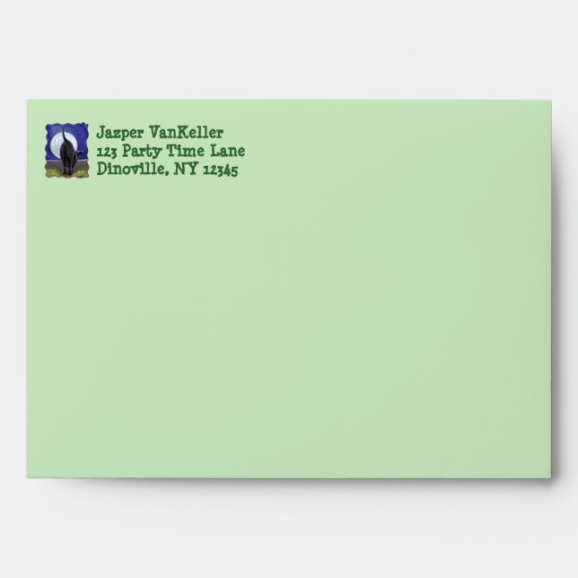 Enveloppes Centre de la fête des chats noirs (Devant)