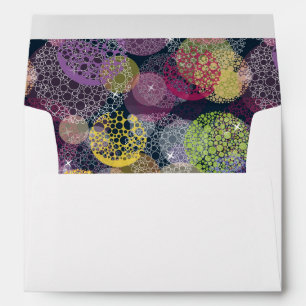 Enveloppes Cercle de points Polka de la Cute Abstraite