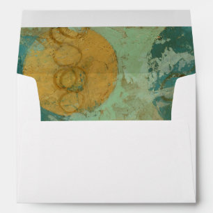 Enveloppes Cercles bleus et jaunes