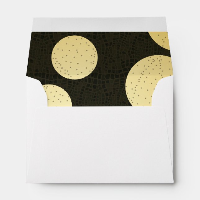 Enveloppes Cercles d'or (Dos (Bas))
