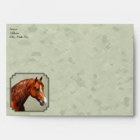 Chestnut Morgan Cheval Sage Vert