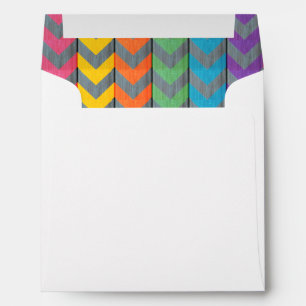 Enveloppes Chevron Motif On Wood Texture par Shirley Taylor
