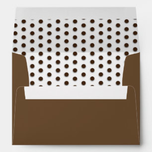 Enveloppes Chocolat Pois Brown !