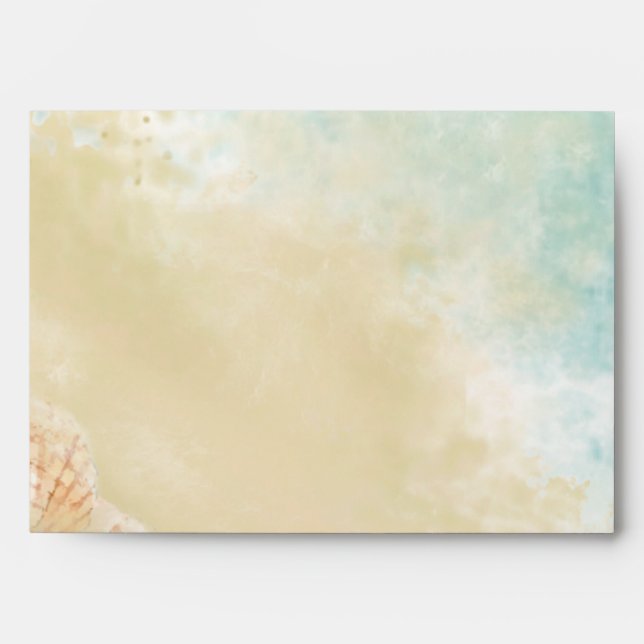 Enveloppes Christian Scripture Beach Seashell Destination (Devant)