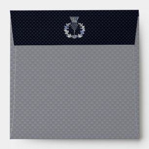 Enveloppes Chrome comme sur Carbon Fibre Print Scottish Thist