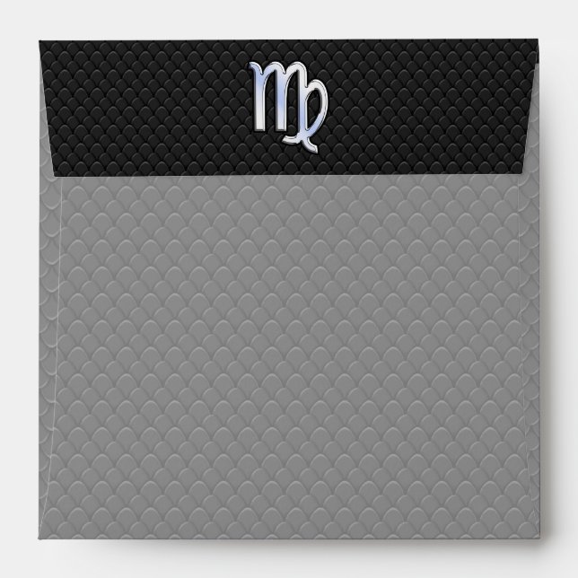 Enveloppes Chrome Comme Virgo Zodiac Connexion peau de serpen (Dos (Haut rabat))