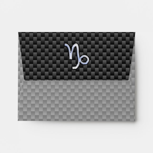 Enveloppes Chrome Style Capricorn Zodiac Connexion Fibre Carb (Dos (Haut rabat))