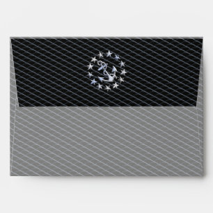 Enveloppes Chrome Yacht drapeau naval sur l'automobile Grille