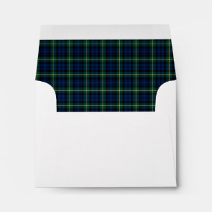 Enveloppes Clan Gordon Tartan Bleu foncé et vert plaid