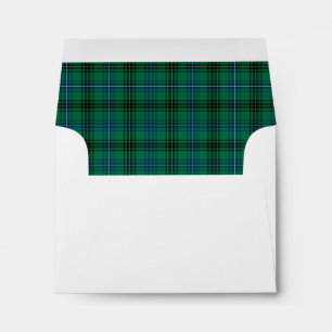 Enveloppes Clan Henderson Tartan Bright Green and Blue Plaid