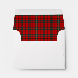 Enveloppes Clan Scott Tartan Rouge et vert foncé