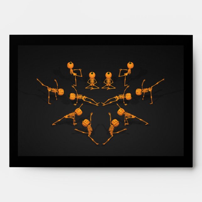 Enveloppes Classe de Yoga d'Halloween (Devant)
