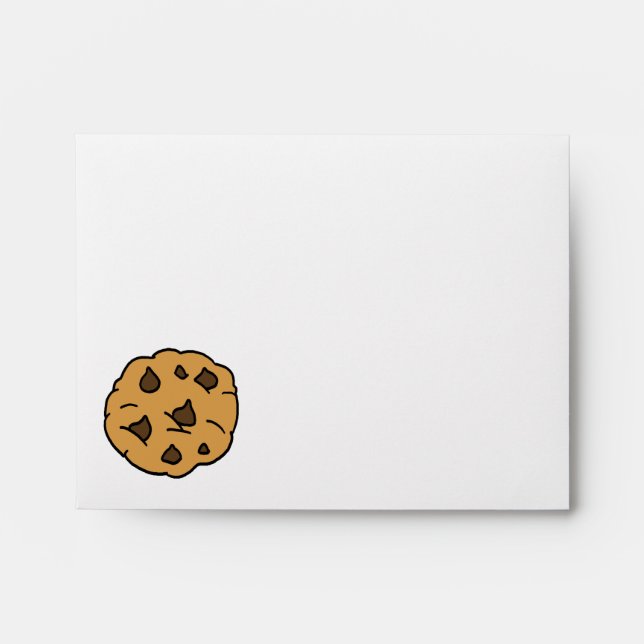 Enveloppes Clipart de caricatures IMMENSE Chip Cookie Dessert (Devant)