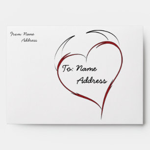 Enveloppes Coeur aux cornes
