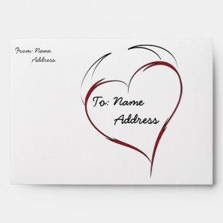 Enveloppes Coeur aux cornes