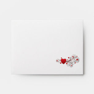 Enveloppes Coeur mis en rouleau