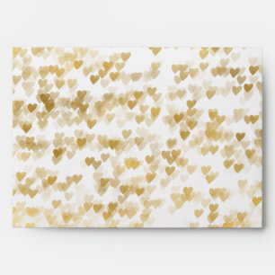 Enveloppes Coeurs d'or