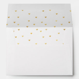 Enveloppes Coeurs d'or