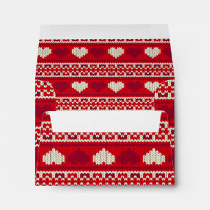 Enveloppes Coeurs tricot sans couture motif 1 + vos idées
