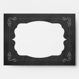 Enveloppes Collection de Mariages Ornate Chalkboard