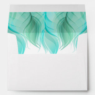 Enveloppes Collection Mariage de plumes d'aquarelle