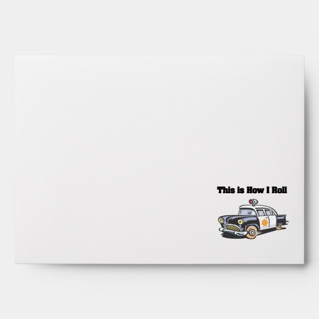 Enveloppes Comment je roule (Police/Cop Car) (Devant)